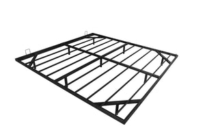 English Elm Queen Metal Platform Bed with Built-in Led Underlighting for Modern Bedroom Decor W1670P407045