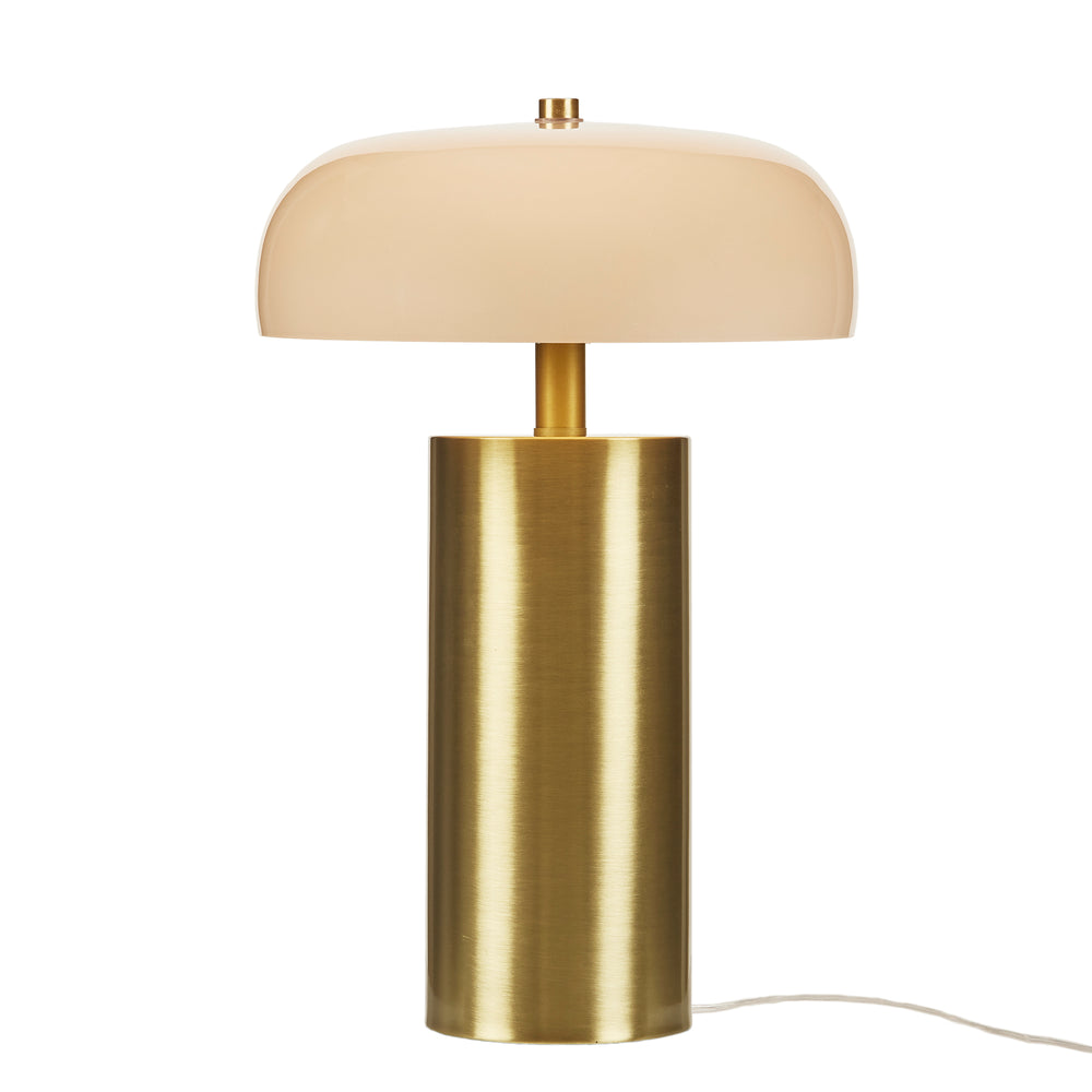 English Elm 1-piece Textured Ceramic Bedside Lamp Fluted Shade Brushed Gold Finial Warm Glow B035P482970