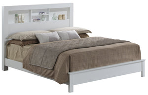 English Elm Transitional Full Bed In Crisp White - Modern Design, Durable Construction, Perfect For Any Space B078S00265-GIGA