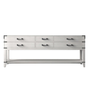 English Elm White Oak Double Bath Vanity - Elegant 84-Inch Design With Ample Storage & Easy Installation B2731P260393-GIGA