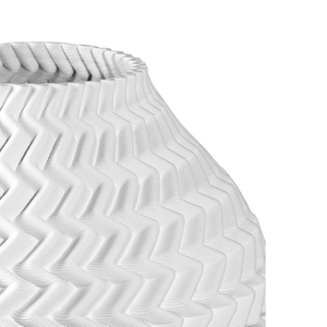 Plisse Contemporary 3D-Printed Ceramic Vase - A Timeless Blend of Modern Design and Artisan Craftsmanship