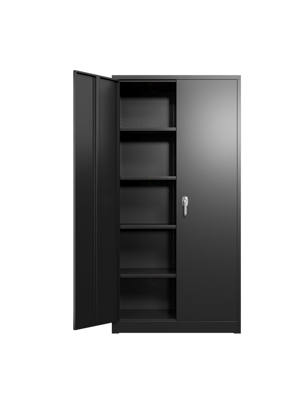 English Elm 71'' Locking Steel Storage Cabinet Four Adjustable Shelves Garage or Office Use W1505P196191