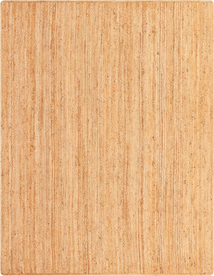 Unique Loom Braided Jute Dhaka Hand Braided Solid Rug Natural, Natural 9' 0" x 12' 2"