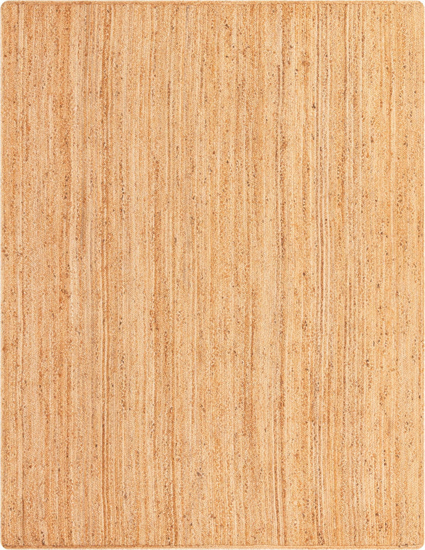 Unique Loom Braided Jute Dhaka Hand Braided Solid Rug Natural, Natural 9' 0" x 12' 2"