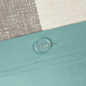 JLA Home INK+IVY - 3 Piece Duvet Cover Mini Set Ikat Chevron Print Reversible Cotton 100% OEKO-TEX Antimicrobial Comfort II12-783