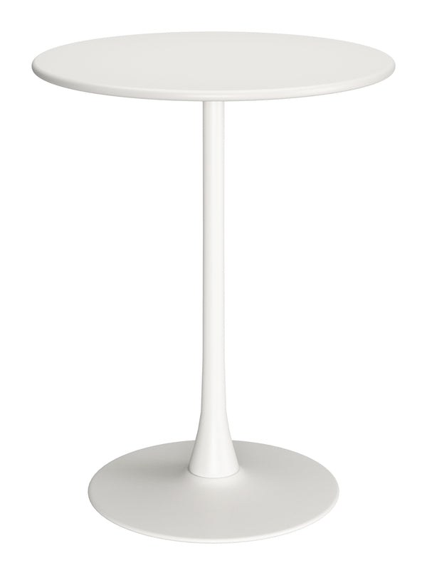 Soleil Bar Table White 704035 Zuo Modern