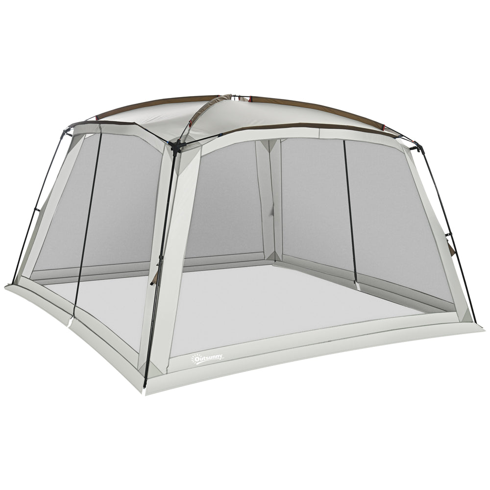 English Elm Outsunny Mesh Screen House Tent Uv50 Canopy Shelter for Camping Patio Gatherings W2225P200597