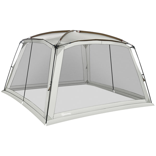 English Elm Outsunny Mesh Screen House Tent Uv50 Canopy Shelter for Camping Patio Gatherings W2225P200597