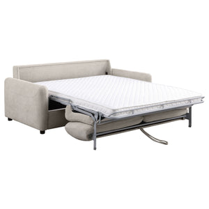 English Elm Welker Beige Polyester Queen Sleeper Sofa with Memory Foam and Slim Track Arms B062P451727