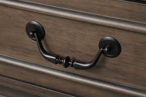 English Elm Transitional Dark Walnut Nightstand with Usb Charging Dovetail Drawers Bedroom B2741P435887