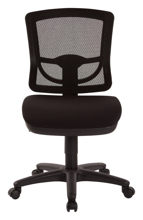 OSP Home Furnishings Progrid® Mesh Back Armless Task Chair with Lumbar Support for Modern Office Use 2817-30