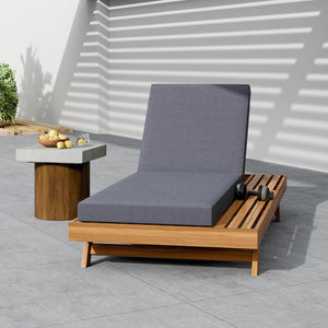 English Elm Christopher Knight Home® - Lounge Chaise Set - Durable Acacia Wood With Water-Resistant Cushions For Stylish Outdoor Comfort N770P253442T_65429.00CUSHDGRY