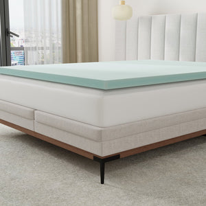 English Elm 3 Inch Certipur-us Memory Foam Full Mattress Topper Breathable Pressure Relief B337P335282