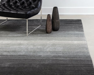 Sunpan Lagos Hand-Loomed Wool-Blend Rug - Artisan-Crafted Ombre Design for a Stunning Home Transformation Grey