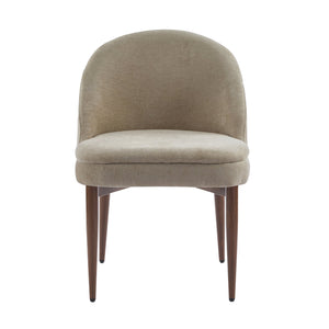 English Elm Fabric Chenille Dining Chairs Set of 2 Mid-century Iron Frame for Any Room N776P367262M