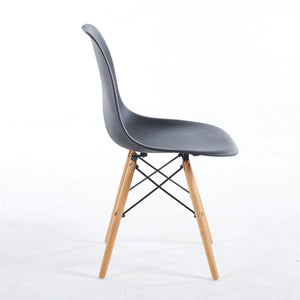 English Elm 1+4,5Pieces Mid-Century Dining Set - Stylish Table For 4-6, Durable Mdf Top & Metal Legs, Versatile Use W234S00070