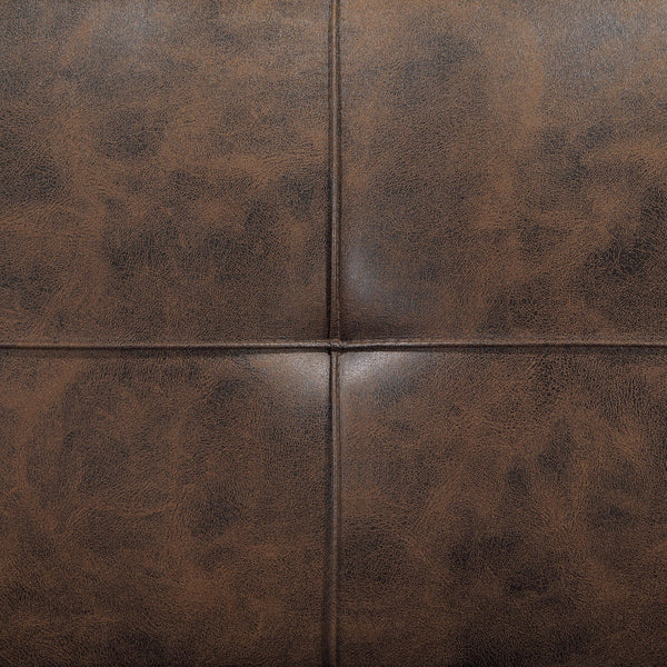 English Elm Ralston Upholstered Convertible Sofa Bed with Retro Angled Wood Legs, Leatherette Comfort & Springs Dark Coffee B062P353265