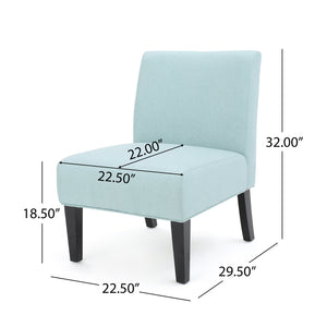 English Elm Christopher Knight Home® - Accent Chair In Light Blue Fabric - Modern Comfort, Stylish Design, Perfect For Compact Spaces! N771P218155U