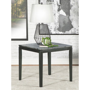 English Elm Vinnie Faux Marble Grey And Black Side Table – Stylish, Durable Accent For Living And Dining Spaces B062P333450-GIGA