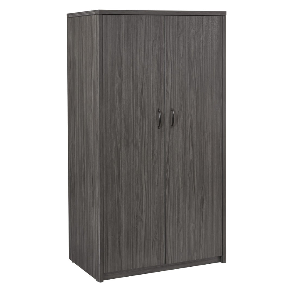 OSP Home Furnishings 65' 65 Inch Tall Two Door Storage Cabinet with Five Adjustable Shelves for Garage or Office NAP-156-SGW
