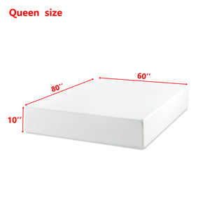 English Elm 10 Inch Queen Memory Foam Mattress Green Tea Infused Fiberglass Free Pressure Relief W2297P425598