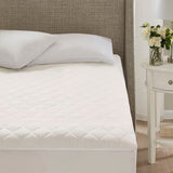 Beautyrest Cotton Casual Cotton Deep Pocket Heated Mattress Pad-20 Heat Settings BR55-3065 White