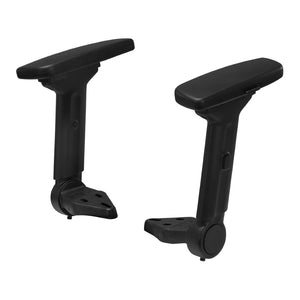 OSP Home Furnishings 4-way Adjustable Flip Armrests with Soft Pu Padding for Ergonomic Office Chair Support F3-3