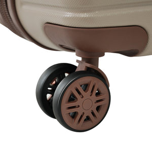 English Elm 4 Piece Abs Hard Shell Luggage Set with Spinner Wheels Tsa Lock and Packing Cubes Khaki PP313145AAM