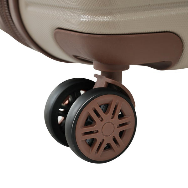 English Elm 4 Piece Abs Hard Shell Luggage Set with Spinner Wheels Tsa Lock and Packing Cubes Khaki PP313145AAM