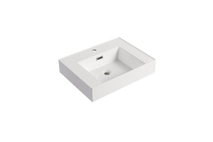 English Elm Resin Ameican White Oak Gel Basin Vanity Top 29.5x13.2x23.6 Inch Durable Non-Toxic Smooth Finish W1972P186770
