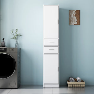 English Elm 70.87" Tall Bathroom Cabinet with 2 Doors & Drawers, Slim Vertical Storage w/ Adjustable Shelves for Home W331P365119