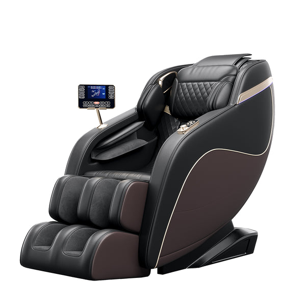 English Elm "Luxury Luxury 3D Zero Gravity Massage Chair with Mechanical Hand, SL-Track, Heated Back & Calves, Shiatsu, Bluetooth Speakers and Smart LCD Control for Home & Office Comfort W3327P296152