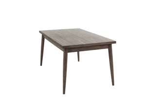 English Elm Contemporary Walnut Dining Table 59"x36" Solid Wood Look Melamine MDF Rectangle for Stylish Meals B011P203548