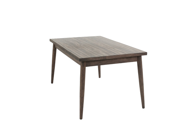 English Elm Contemporary Walnut Dining Table 59"x36" Solid Wood Look Melamine MDF Rectangle for Stylish Meals B011P203548