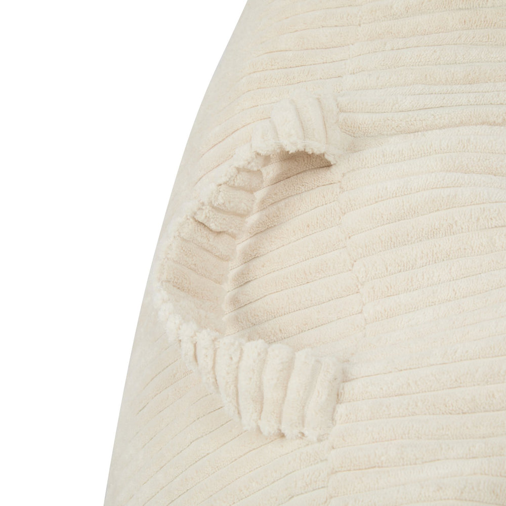 English Elm Christopher Knight Home® - Olbia Beige Faux Fur Bean Bag Chair — Compact Sofa-Style Armchair, Shredded Memory Foam Comfort N775P265556B