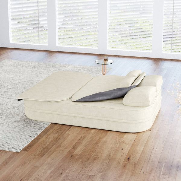 English Elm 75''2-In-1 Foldable Sofa - Versatile Convertible Sleeper & Lounge Bed With Soft Chenille Upholstery W834P317049