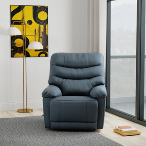 English Elm Global Home Swivel Glider Recliner In Oslo Sapphire - Plush Comfort, Durable Design For Every Space B339P333950