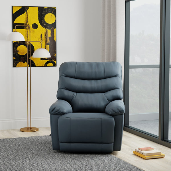 English Elm Global Home Swivel Glider Recliner In Oslo Sapphire - Plush Comfort, Durable Design For Every Space B339P333950