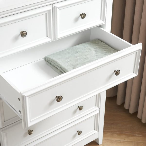 English Elm Modern 6-Drawer Dresser - Stylish Farmhouse Storage Solution With Vintage Hardware For Any Room W2275P149796