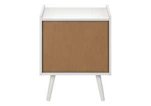 English Elm Accent Side Table Rustic Grey Laminate Compact Storage Cabinet Transitional Bedroom White B2710P461711