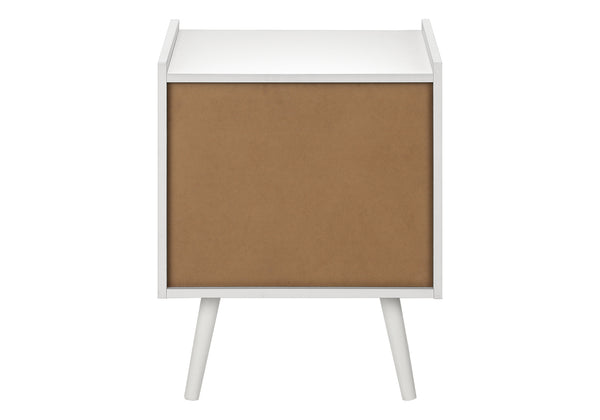 English Elm Accent Side Table Rustic Grey Laminate Compact Storage Cabinet Transitional Bedroom White B2710P461711
