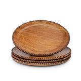 Heritage Wood Chargers - Set of 4