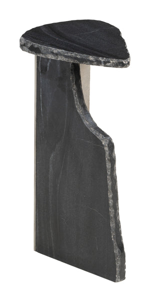 Zuo Modern Surya Modern Side Table With Marble And Iron Finish - Stylish Accent For Living Rooms And Bedrooms Black Natural Marble,Iron 110606-zuo-modern