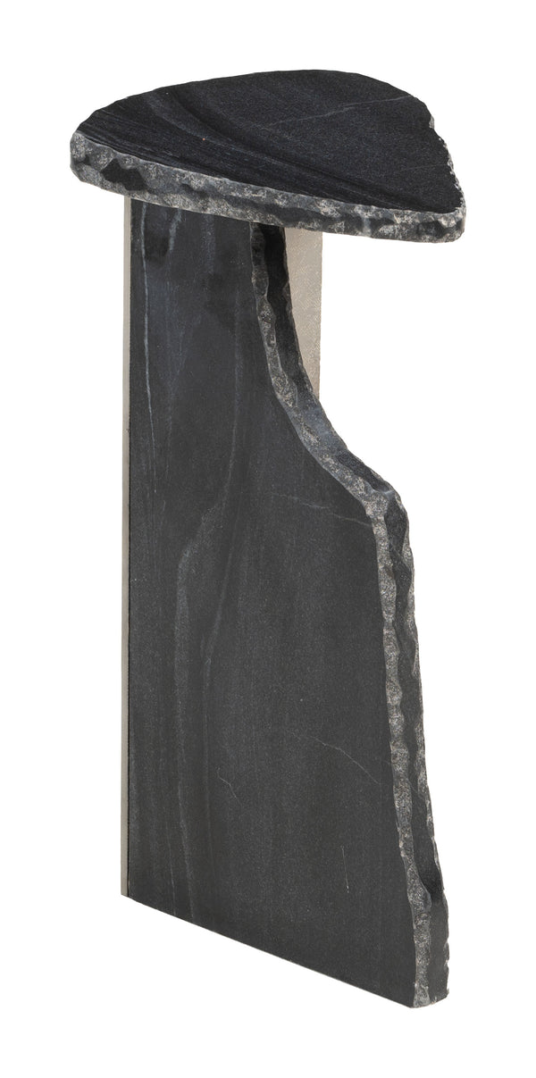 Zuo Modern Surya Modern Side Table With Marble And Iron Finish - Stylish Accent For Living Rooms And Bedrooms Black Natural Marble,Iron 110606-zuo-modern