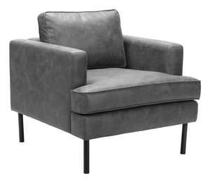 Decade Armchair Vintage Gray 109903 Zuo Modern