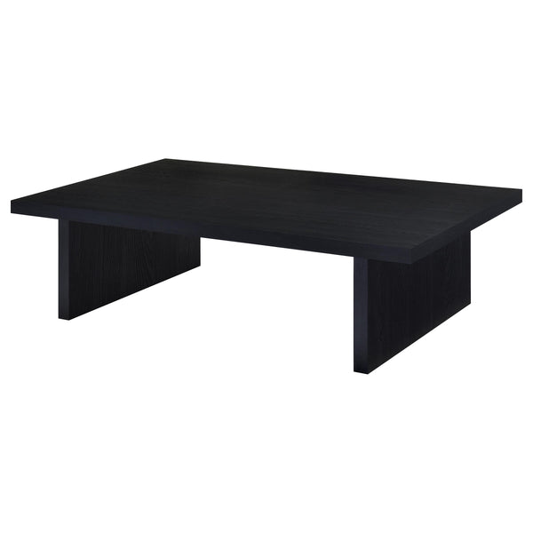 English Elm Caroline Matte Black 3 Piece Coffee and End Table Set for Modern Living Rooms B062S01597