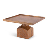 Mango Wood Square Serving Pedestal, 12" EAW95959 Park Hill