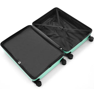 English Elm Luggage Set Three Piece Hard Shell Abs Suitcases with Spinner Wheels Tsa Lock Travel Green N730P304620F