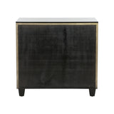 Pendry Nightstand Gold, Black 370022 Chelsea House