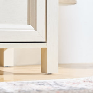 English Elm Farmhouse 5-Drawer Tall Chest – Rustic Storage Dresser With Antique Hardware For Bedroom & Hallway W2393P195485